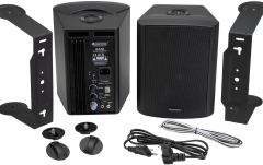 Pereche de difuzoare active cu 2 căi și cu woofer de 5". Omnitronic ALP-5A Active Speaker Set black