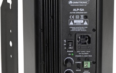 Pereche de difuzoare active cu 2 căi și cu woofer de 5". Omnitronic ALP-5A Active Speaker Set black