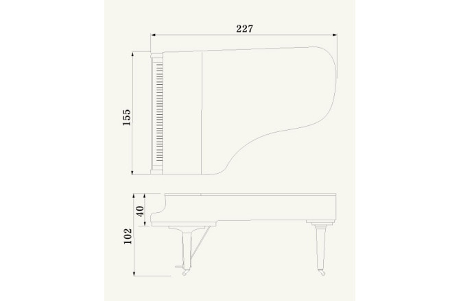 Pian acustic de nivel avansat Yamaha C7X PE