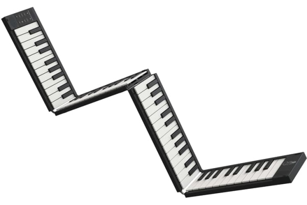 Folding Piano 88 Keys Black