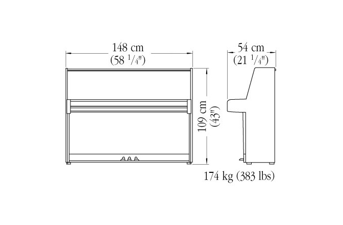 Pianina Yamaha B1 PE