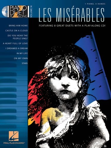 PIANO DUET PLAY-ALONG VOLUME 14 LES MISERABLES PF BOOK/CD