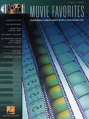 PIANO DUET PLAY-ALONG VOLUME 2 MOVIE FAVOURITES PF BOOK/CD