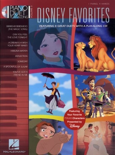 PIANO DUET PLAY-ALONG VOLUME 5 DISNEY FAVOURITES PF BOOK/CD
