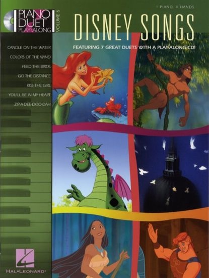 PIANO DUET PLAY-ALONG VOLUME 6 DISNEY SONGS PF BOOK/CD