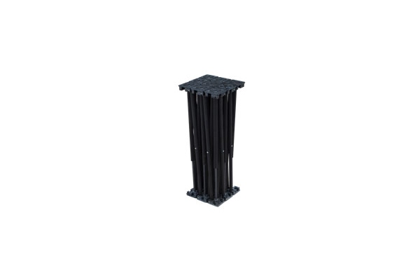 Alustage Spider Riser 1x1 20cm Black