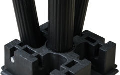 Picioare scenă Alustage Spider Riser 1x1 40cm Black