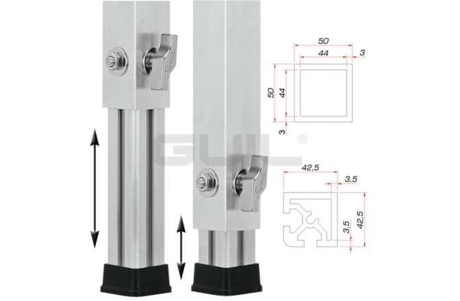 Picior platformă scenă GUIL PTA-440/40-60 Telescopic Foot