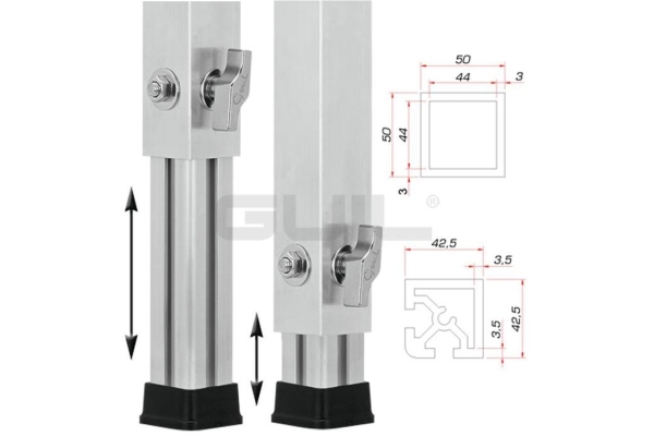 GUIL PTA-440/90-160 Telescopic Foot