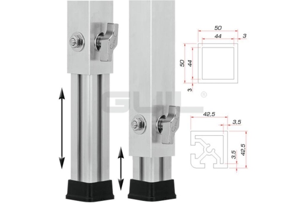 GUIL PTA-440/60-100 Telescopic Foot