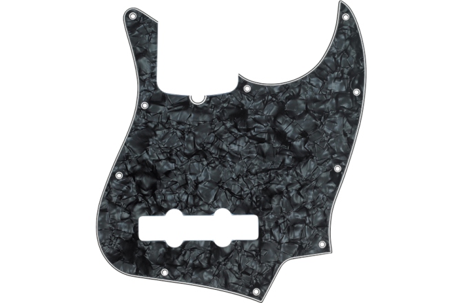 Pickguard Fender Pickguard Jazz Bass 10-Hole Mount Black Pearl 4-Ply