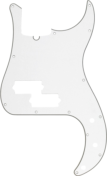 Fender Pickguard Precision Bass 13-Hole Mount (with Truss Rod Notch) Parchment 3-Ply