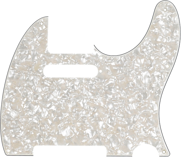 Fender Pickguard Telecaster 8-Hole Mount Aged White Pearl 4-Ply