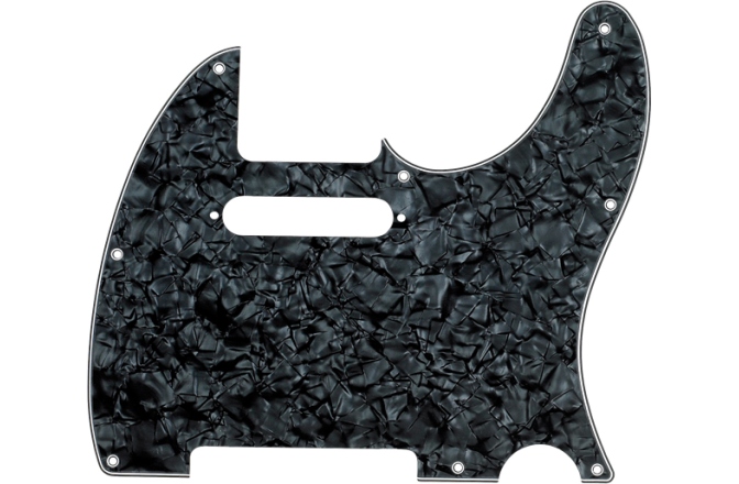 Pickguard  Fender Pickguard Telecaster 8-Hole Mount Black Pearl 4-Ply