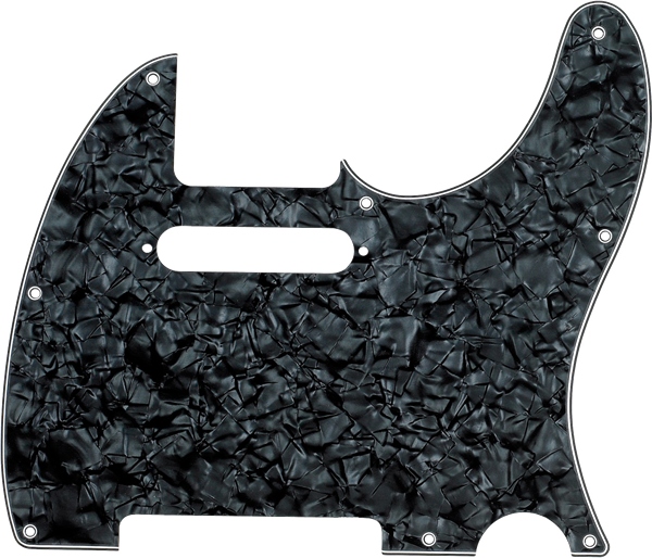 Fender Pickguard Telecaster 8-Hole Mount Black Pearl 4-Ply