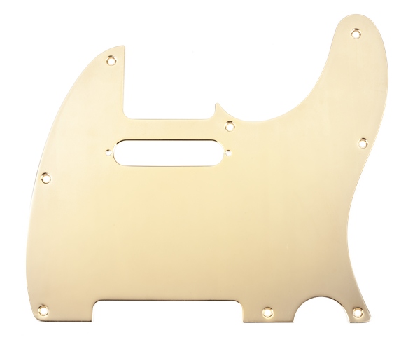 Fender Pickguard Telecaster 8-Hole Mount Gold-Plated 1-Ply