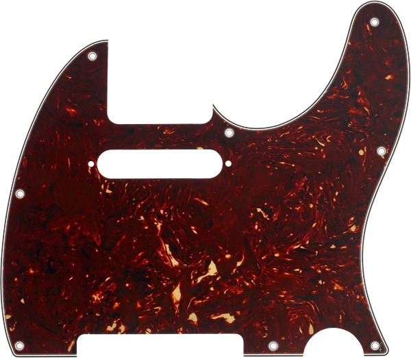 Fender Pickguard Telecaster 8-Hole Mount Tortoise Shell 4-Ply