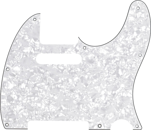 Fender Pickguard Telecaster 8-Hole Mount White Pearl 4-Ply
