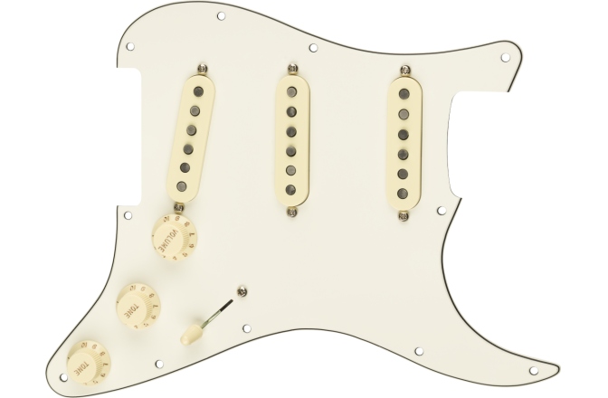 Pickguard  Fender Pre-Wired Strat Pickguard Custom Shop Custom '69 SSS Parchment 11 Hole PG
