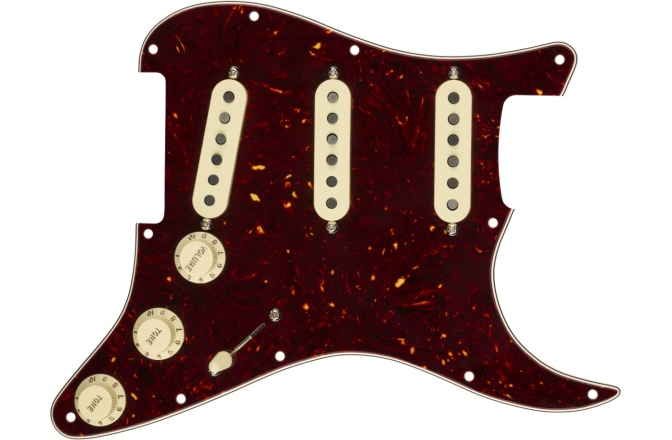 Pickguard  Fender Pre-Wired Strat Pickguard Custom Shop Custom '69 SSS Tortoise Shell 11 Hole PG