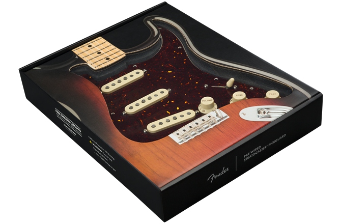 Pickguard  Fender Pre-Wired Strat Pickguard Custom Shop Custom '69 SSS Tortoise Shell 11 Hole PG