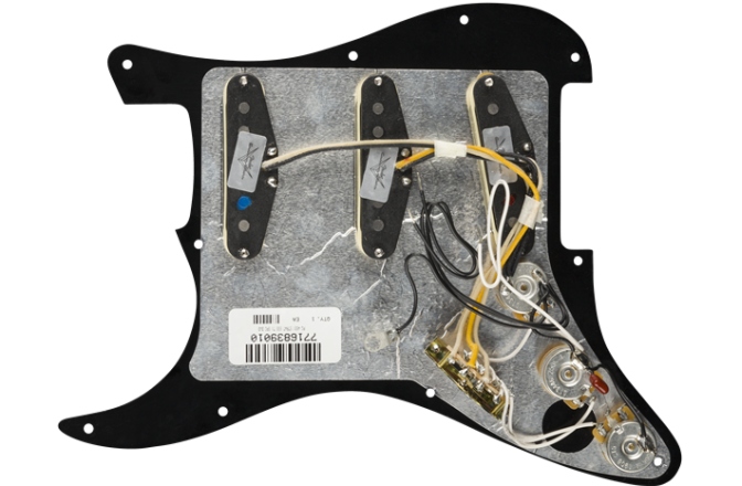 Pickguard  Fender Pre-Wired Strat Pickguard Custom Shop Texas Special SSS Black 11 Hole PG
