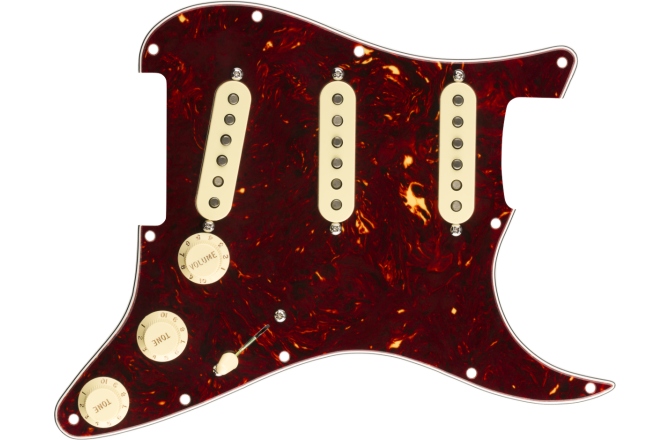 Pickguard  Fender Pre-Wired Strat Pickguard Original '57/'62 SSS Tortoise Shell 11 Hole PG