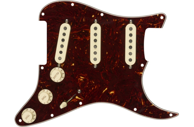 Pickguard Fender Pre-Wired Strat Pickguard Tex-Mex SSS Tortoise Shell 11 Hole PG