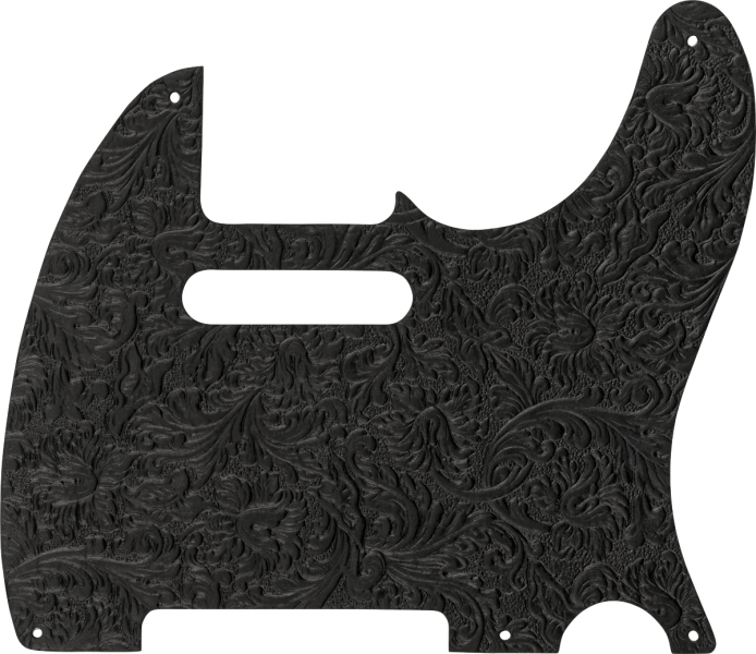 Fender Waylon Jennings Leather Telecaster Pickguard Black