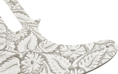 Pickguard Fender Waylon Jennings Leather Telecaster Pickguard White