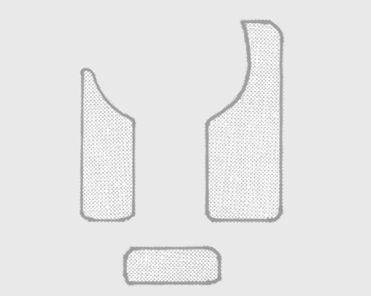 Gewa Pickguard Set pt chitara clasica, 3 componente