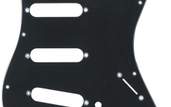Pickguard Partsland Pickguard Stratocaster negru, 3 straturi