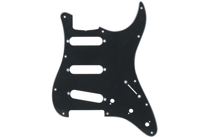 Pickguard Partsland Pickguard Stratocaster negru, 3 straturi