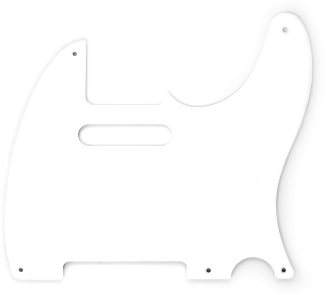 Fender White 1-Ply 5-Hole Mount SS