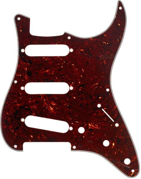 Fender Pickguard Stratocaster S/S/S 8-Hole Mount Tortoise Shell