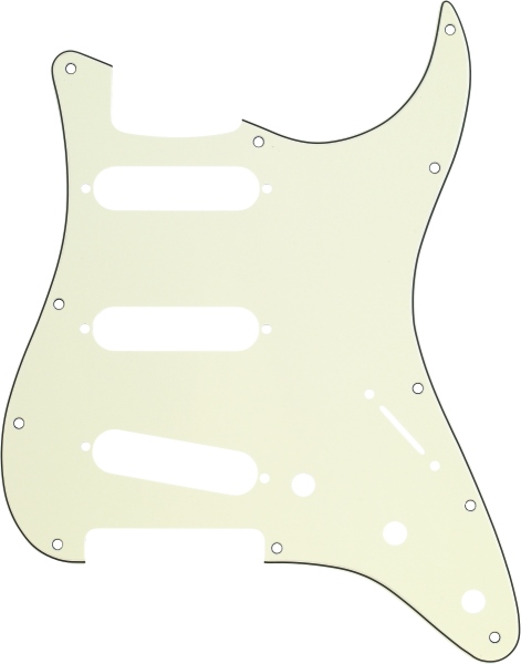 Fender Pickguard Stratocaster S/S/S Mint Green