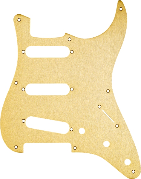 Fender Pickguard Stratocaster S/S/S 8-Hole Gold