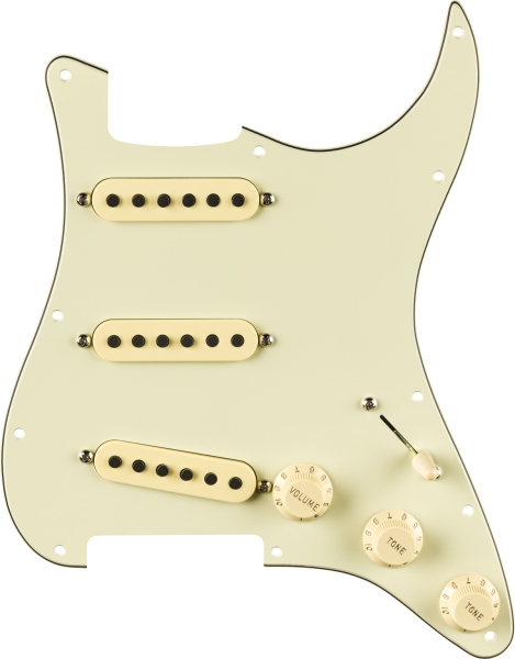 Fender Pre-Wired Strat Pickguard Eric Johnson Signature Mint Green 11 Hole PG