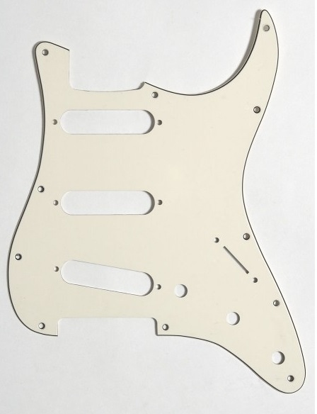 Pickguard Strat SSS, Goeldo Strat Pickguard SSS Aw
