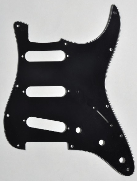 G?ldo Strat Pickguard SSS F-style Bk