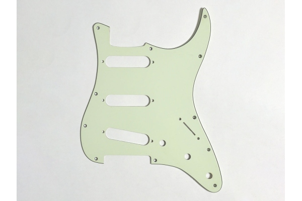 Strat Pickguard SSS Vintage Mint 3-Layer