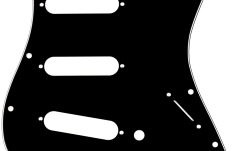Pickguard Stratocaster Fender Pickguard SSS Black