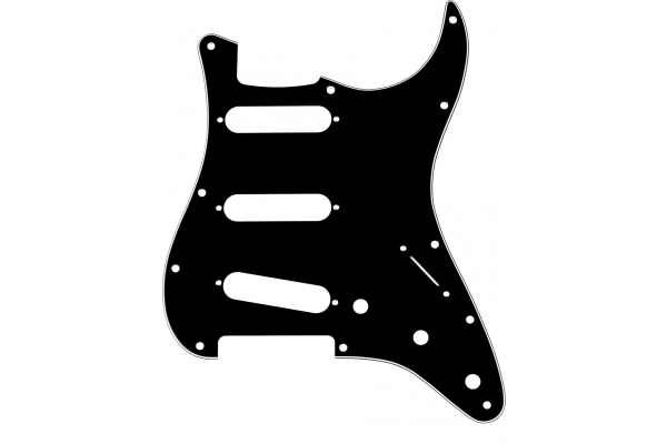 Fender Pickguard SSS Black