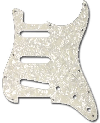 Fender Pickguard Strat White Pearl