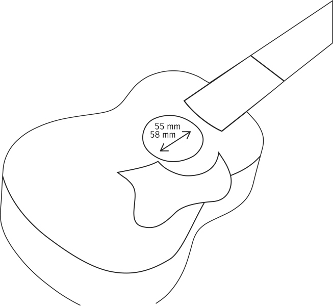 Ortega Wooden Pickguard for Ukulele - Flamed Maple for CC & SO