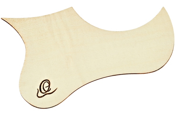 Wooden Pickguard for Ukulele - Flamed Maple for TE & BA Wooden Pickguard for Ukulele - Flamed Maple for TE & BA