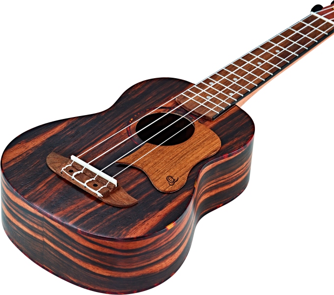Ortega Wooden Pickguard for Ukulele - Walnut for TE & BA