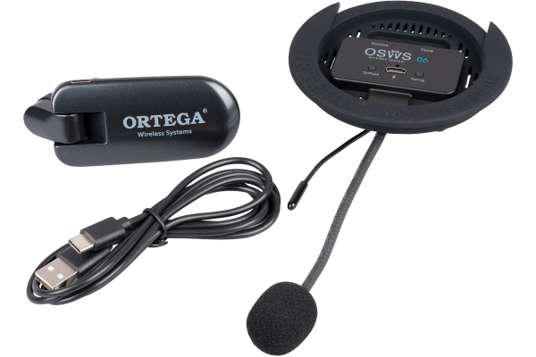 Ortega Wireless Soundhole Pickup System for classical guitars - 86 mm Diameter OSWS86