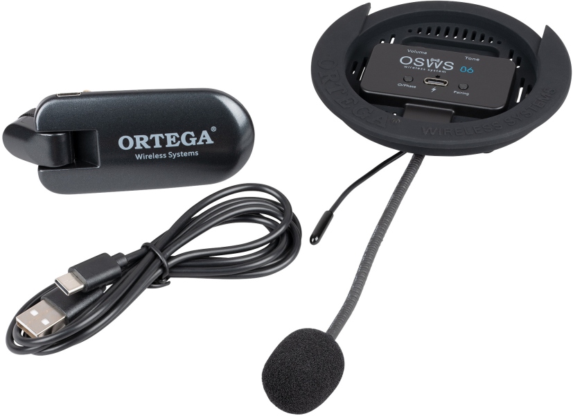 Ortega Wireless Soundhole Pickup System for classical guitars - 86 mm Diameter OSWS86