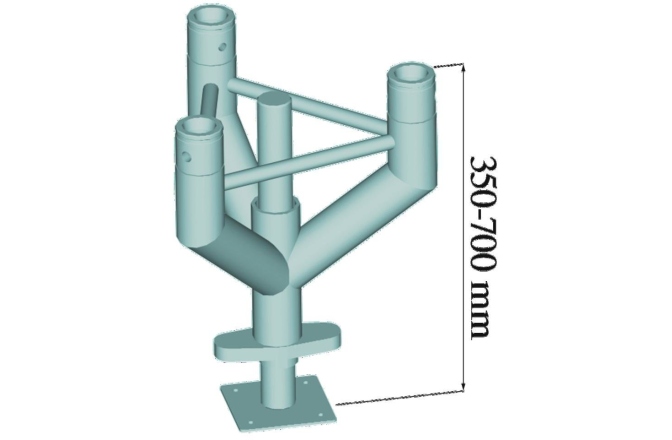 Piedestal truss în 3 puncte Alutruss TRILOCK Leveling Pedestral TNF-300
